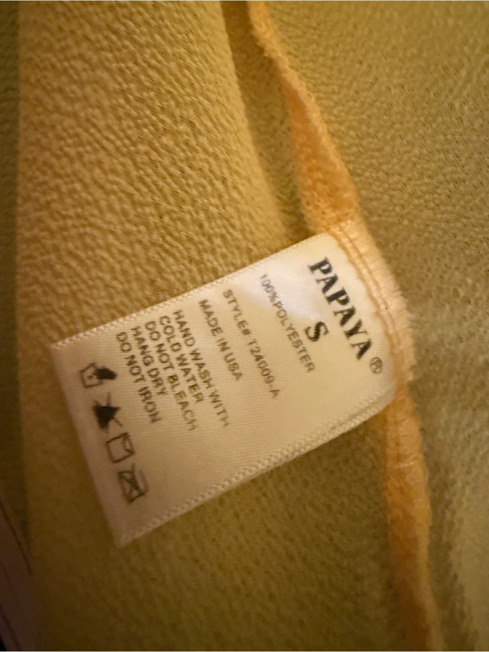 Lemon yellow size S , Women's Blouse